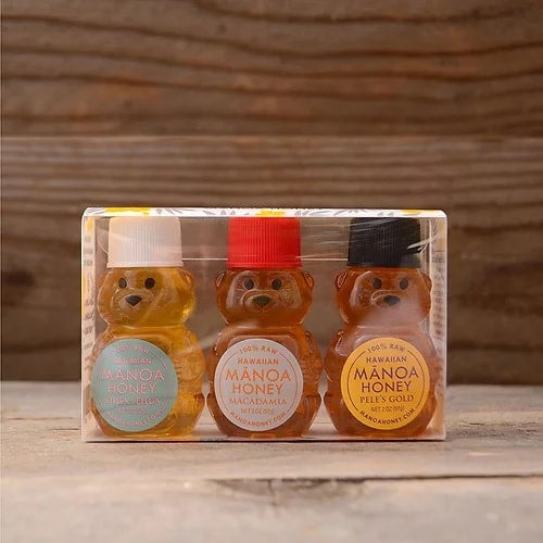 Manoa Honey Mini Bear Sampler - Set of 3