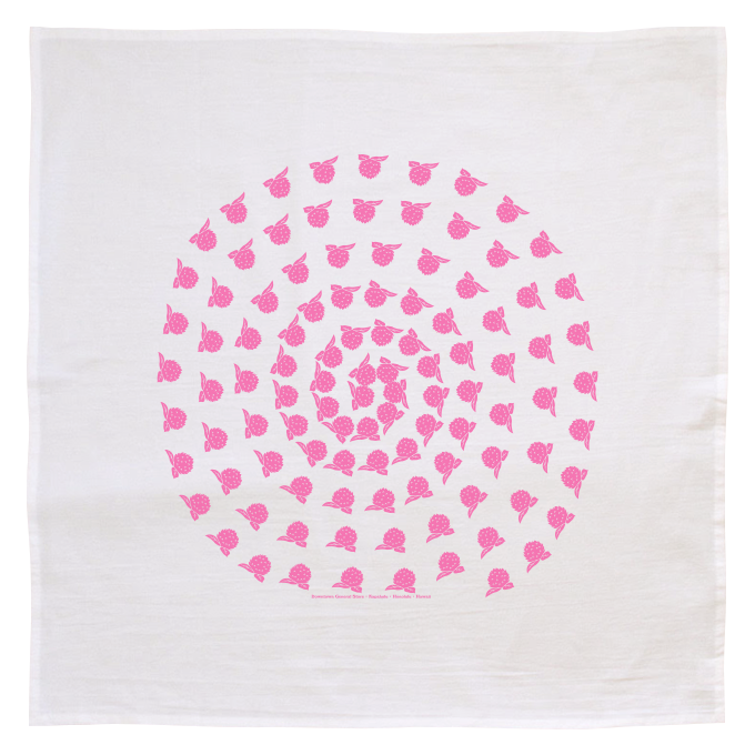 Flour Sack Kitchen Towel - Bozu Flower (Made in Hawai'i)