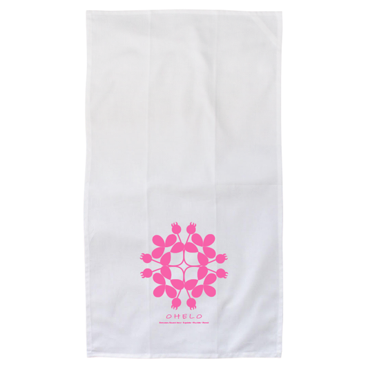 Flour Sack Kitchen Towel - Ohelo Hawaiian Quilt (Made in Hawai'i)