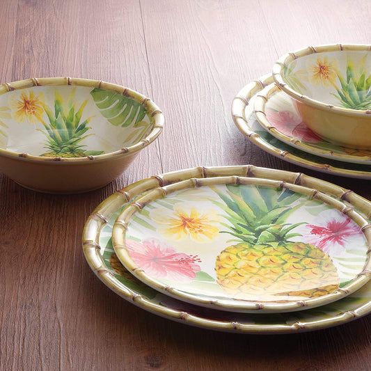 Pineapple Melamine Dinnerware (4 sizes)