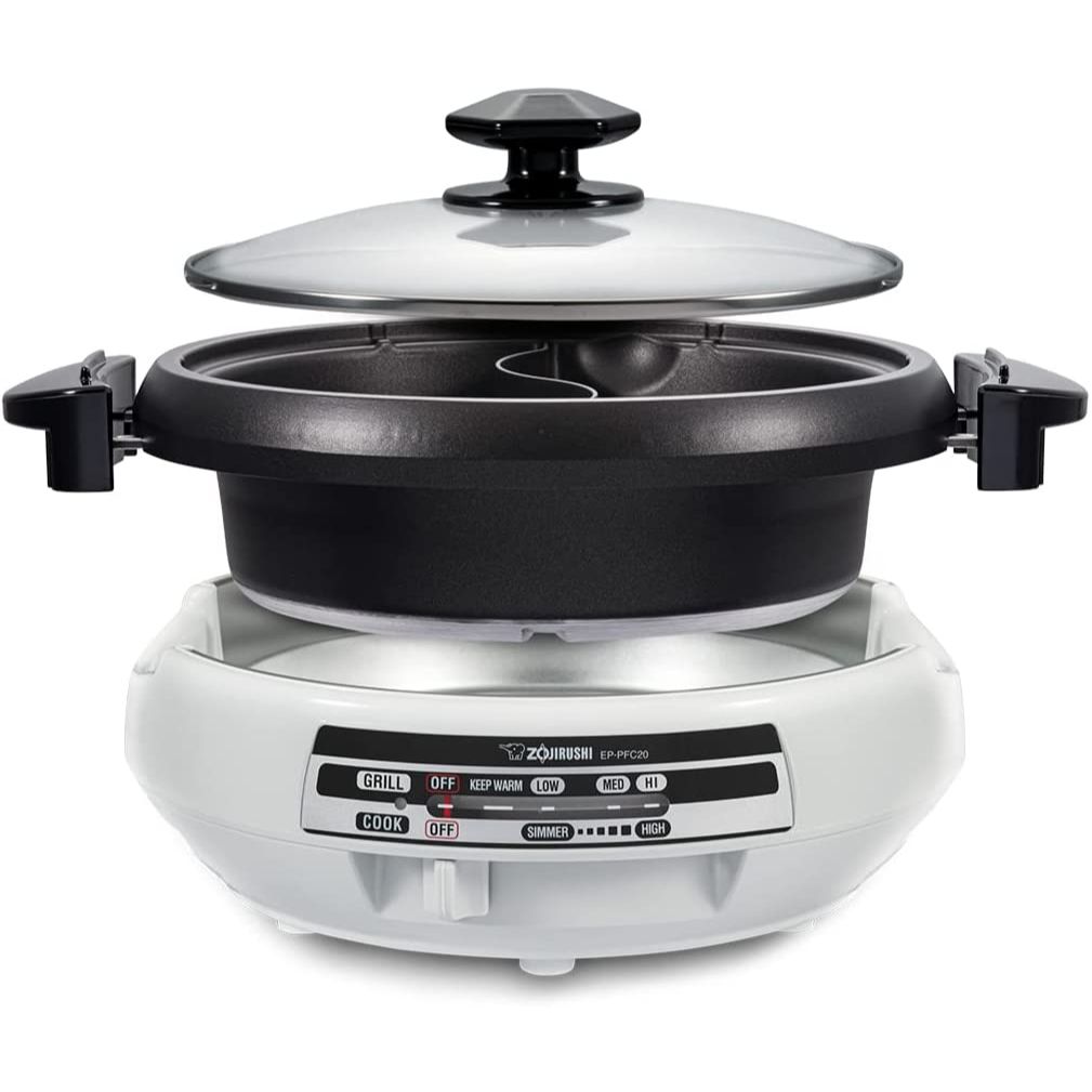 Zojirushi Gourmet d'Expert® Yin Yang Electric Hot Pot and Grill