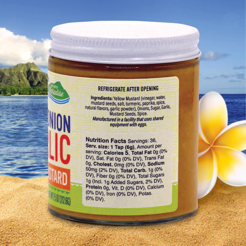 Maui Onion Garlic Mustard - Made in Hawai'i