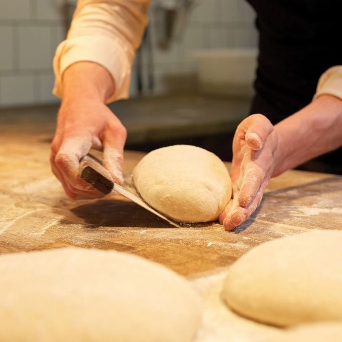 Baking Pastry Dough Scraper, Stainless Steel Blade with Wood Handle