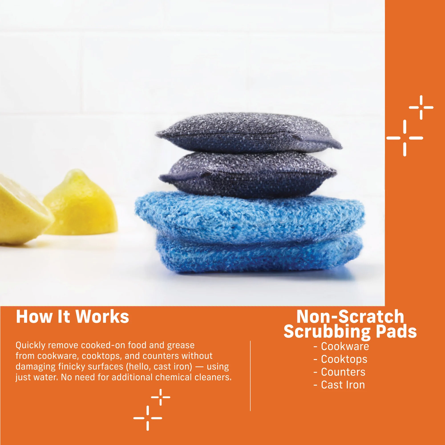 E-Cloth Non-Scratch Scrub Pads (Set of 2)