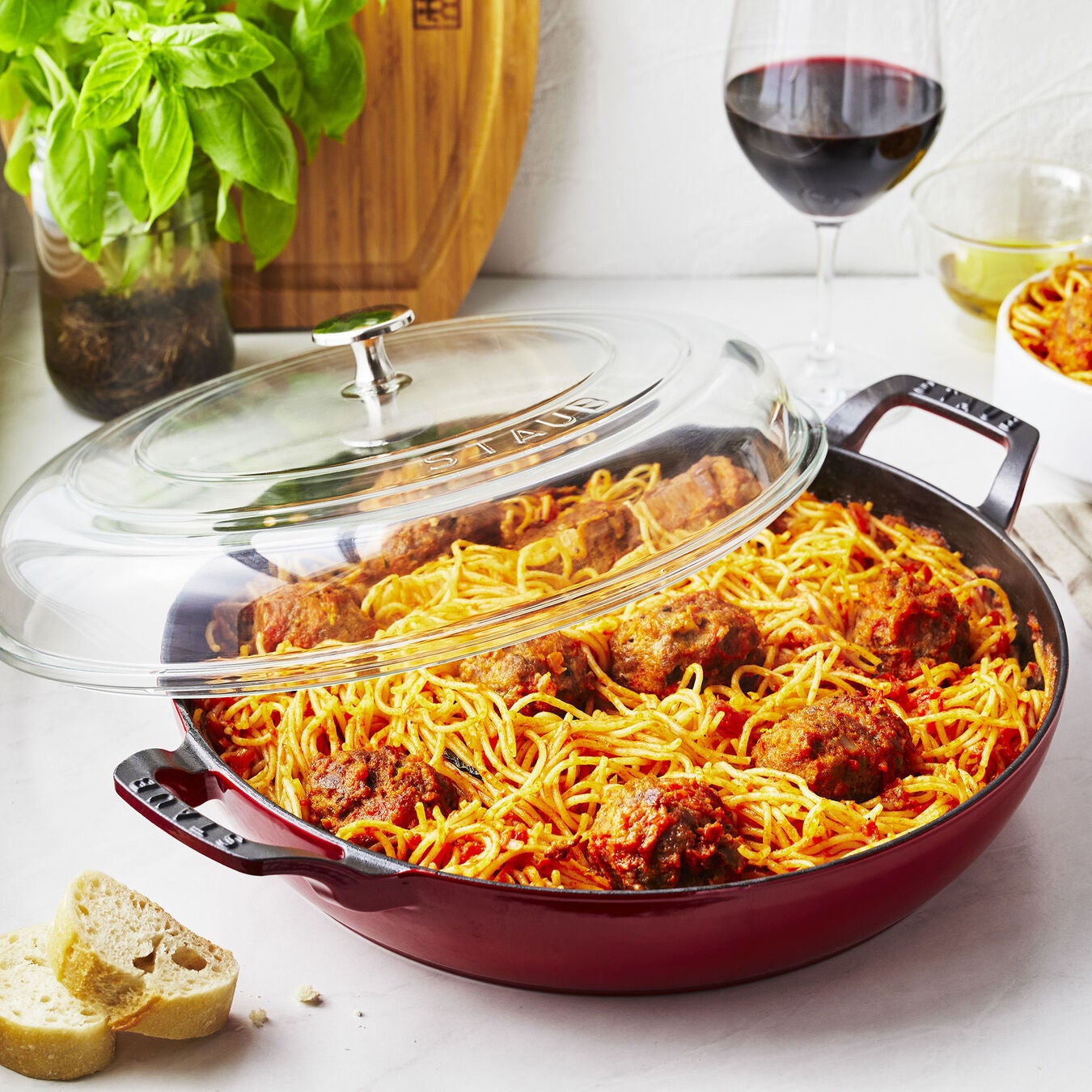 Staub Cast Iron 12" Braiser with Glass Lid (10 Colors)