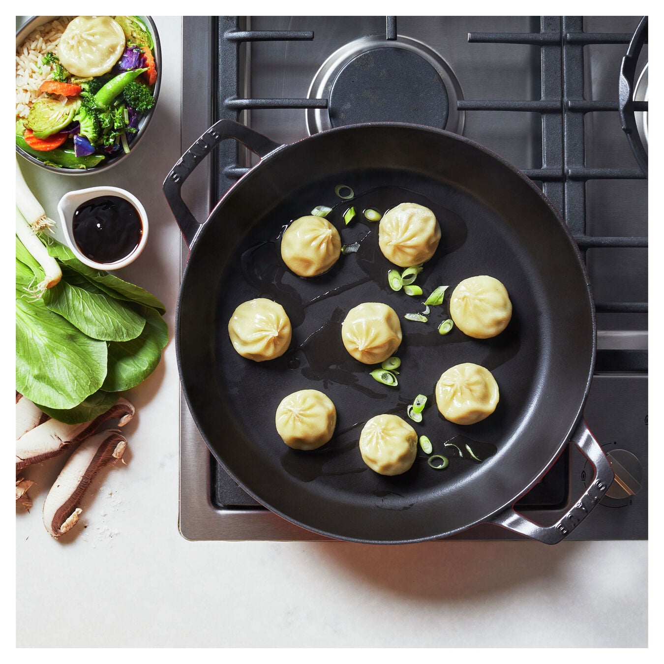 Staub Cast Iron 12" Braiser with Glass Lid (10 Colors)