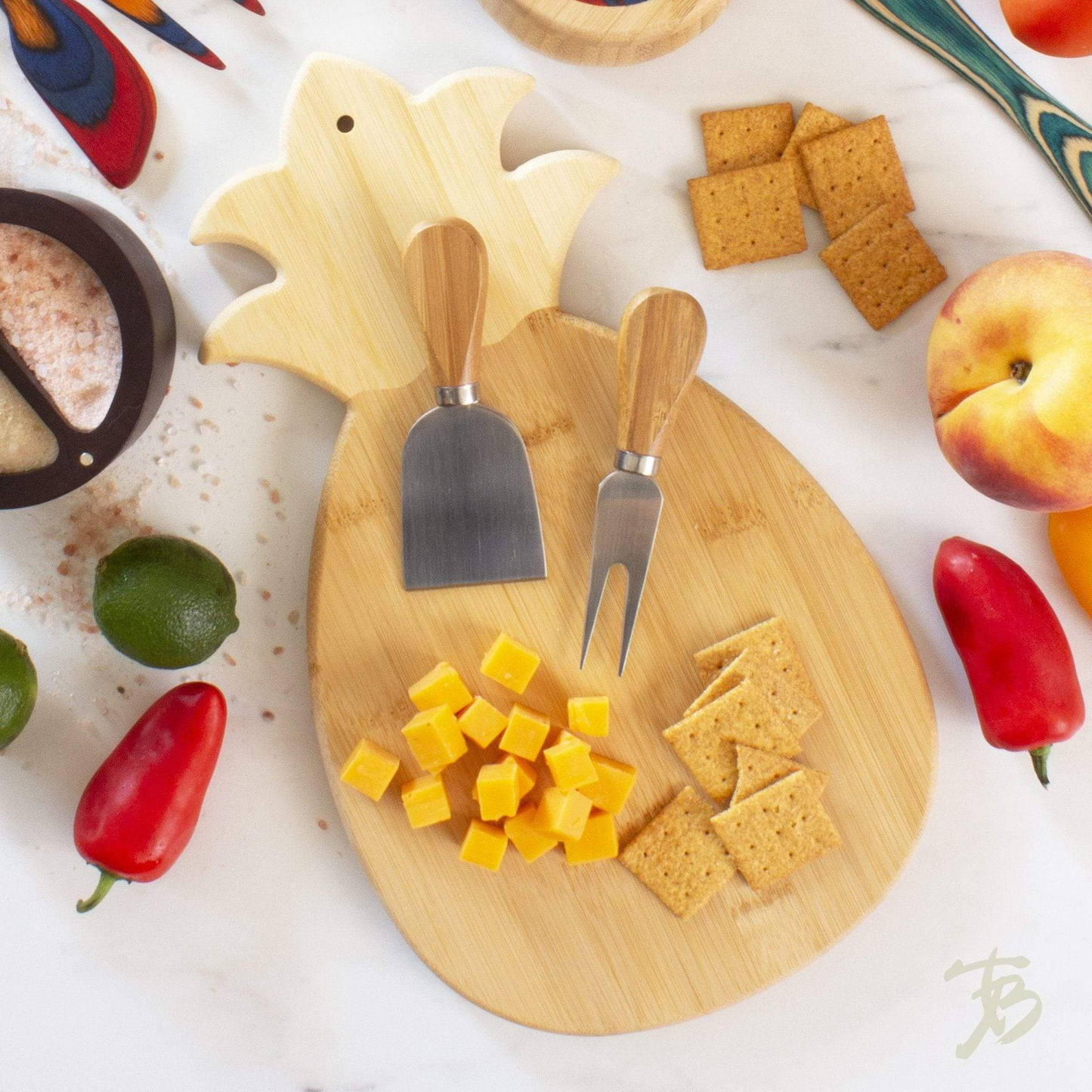 Totally Bamboo Pineapple Bamboo Serving & Cutting Board