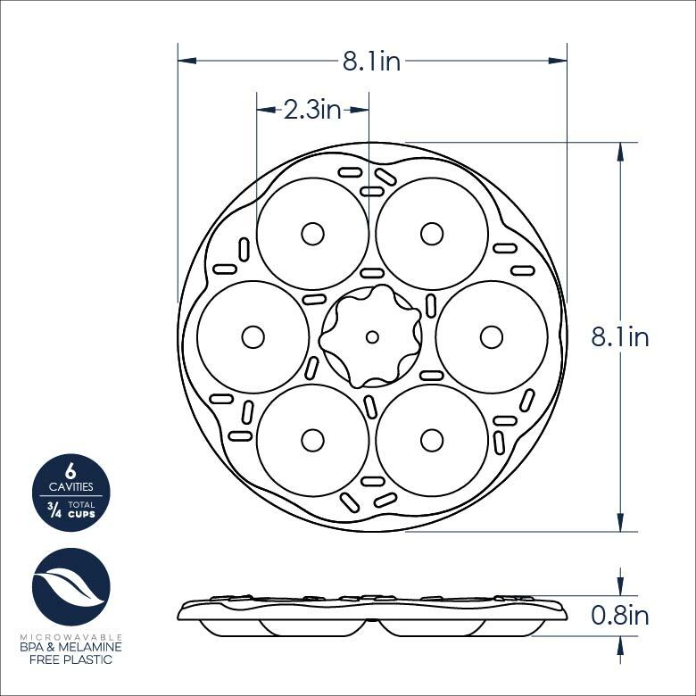 Nordic Ware Microwaveable Donut Bites Pan