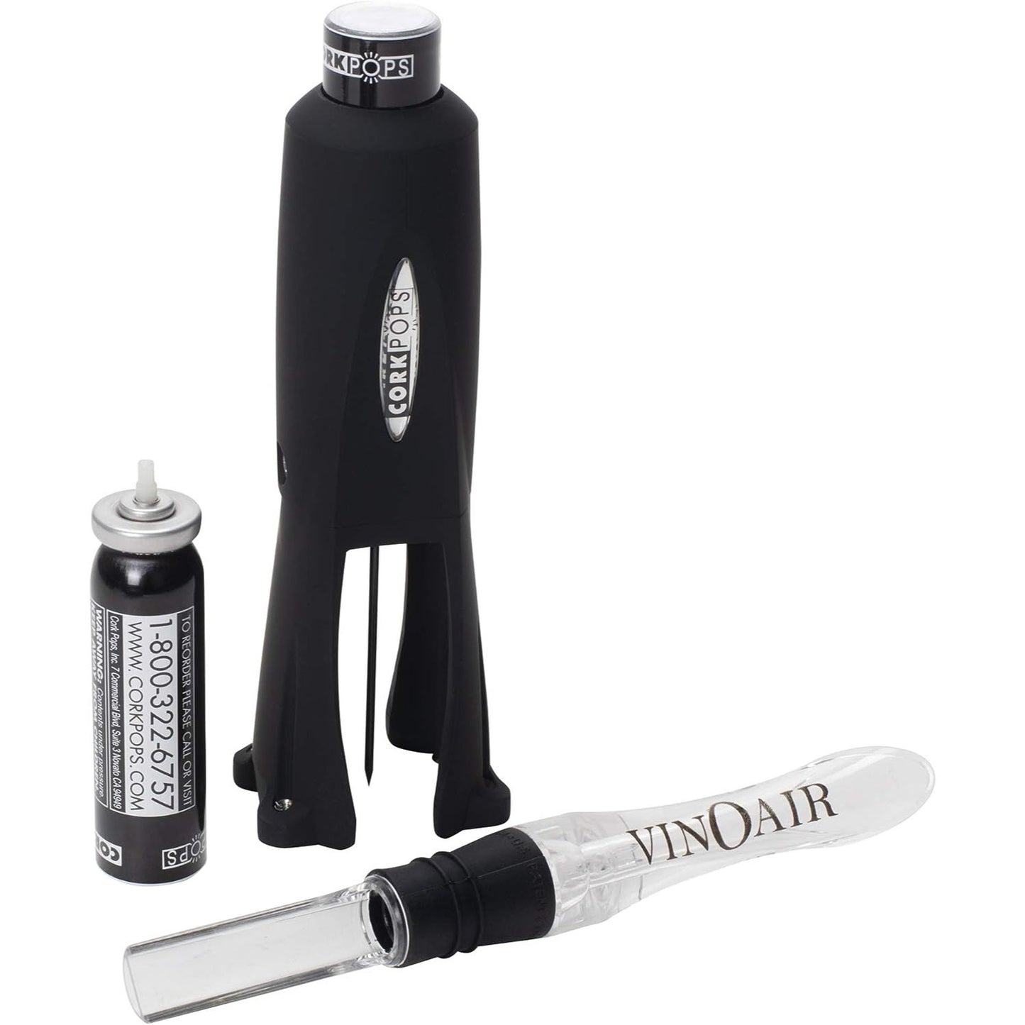Cork Pops Wine Opener and VinoAir Aerator Set