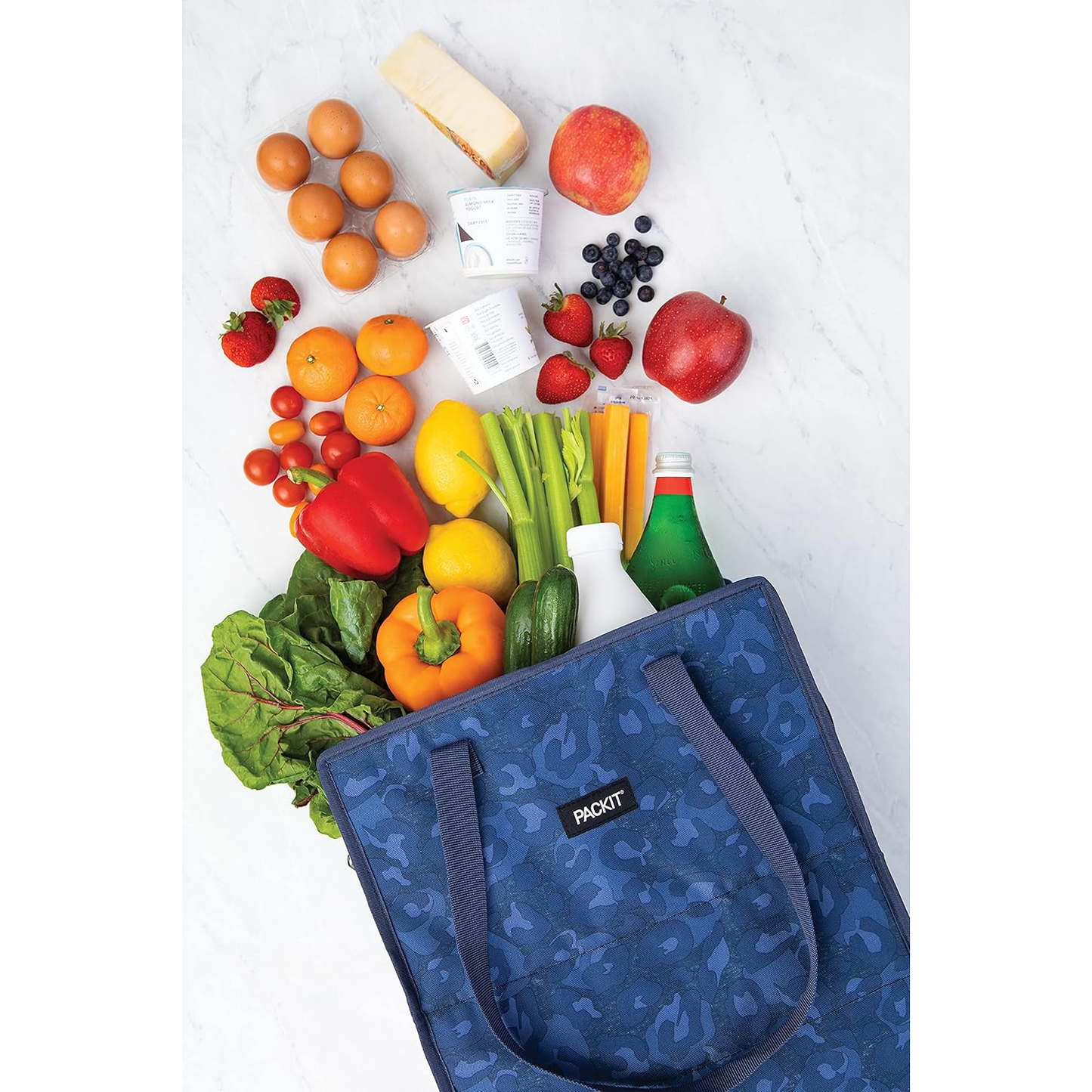 PackIt Freezable Grocery Tote Bag (3 designs)