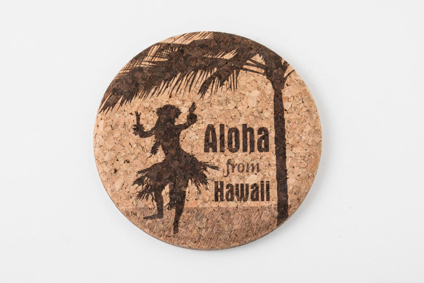 Hula Girl Cork Coaster (Single)