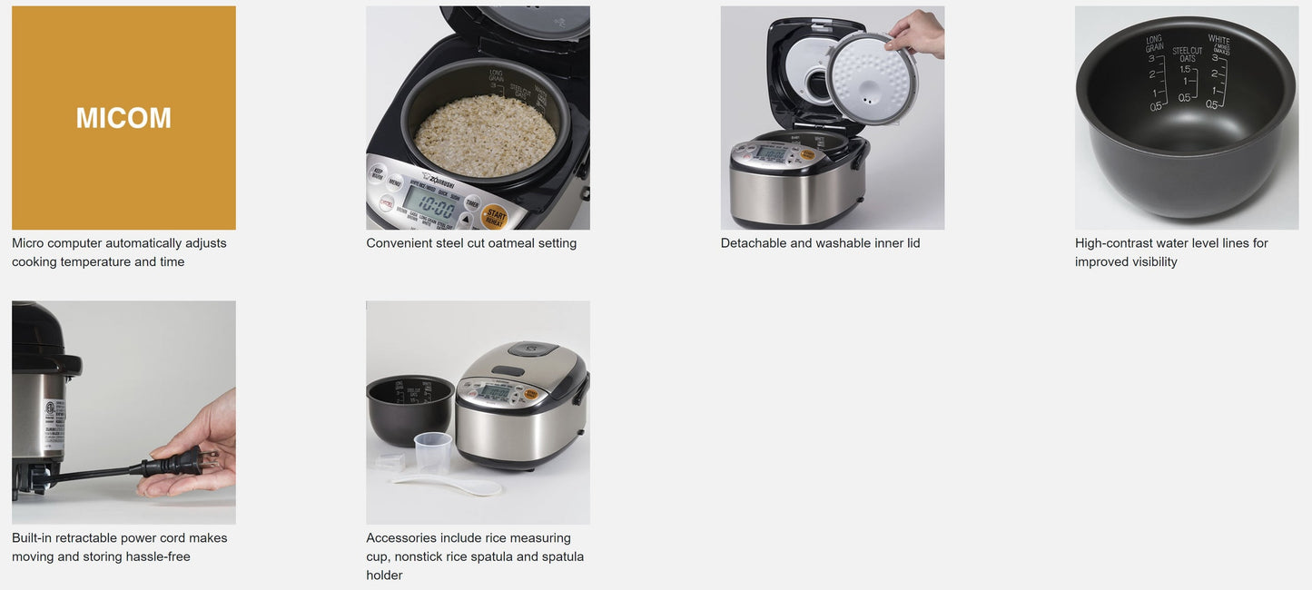 Zojirushi Micom Rice Cooker & Warmer (3 cup)
