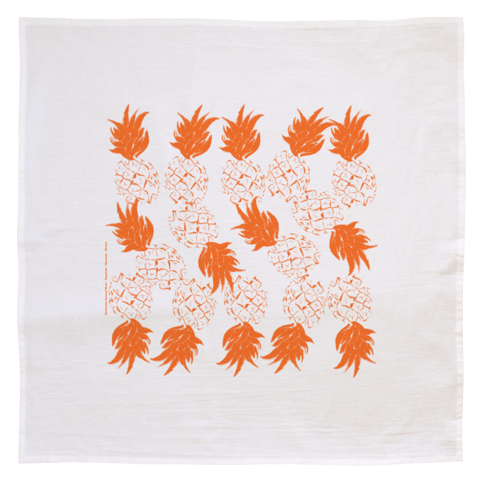 Flour Sack Kitchen Towel - Pineapple (Made in Hawai'i)
