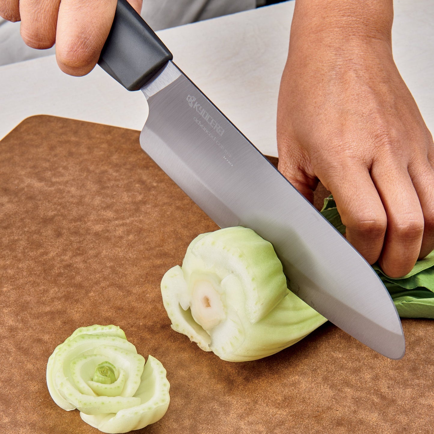 Kyocera INNOVATIONblack® Ceramic 6" Chef's Santoku Knife