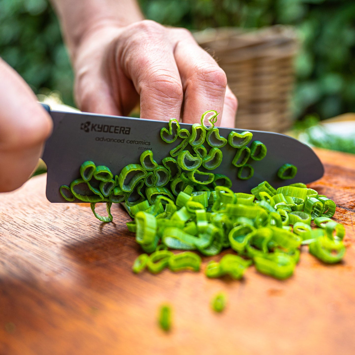 Kyocera INNOVATIONblack® Ceramic 6" Chef's Santoku Knife