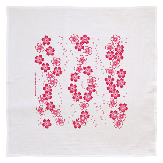 Flour Sack Kitchen Towel - Sakura Cherry Blossom (Made in Hawai'i)
