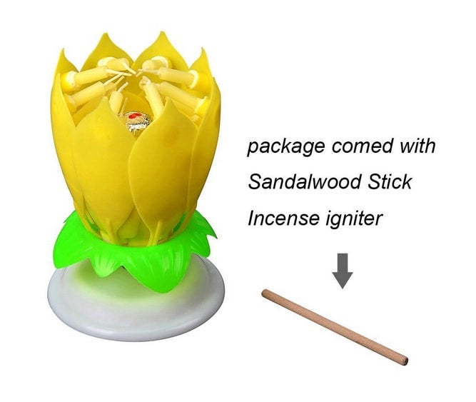 Singing Candle | Lotus Flower Musical Birthday Candle (5 colors)