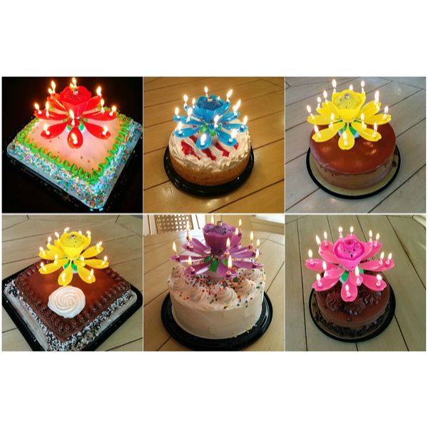 Singing Candle | Lotus Flower Musical Birthday Candle (5 colors)
