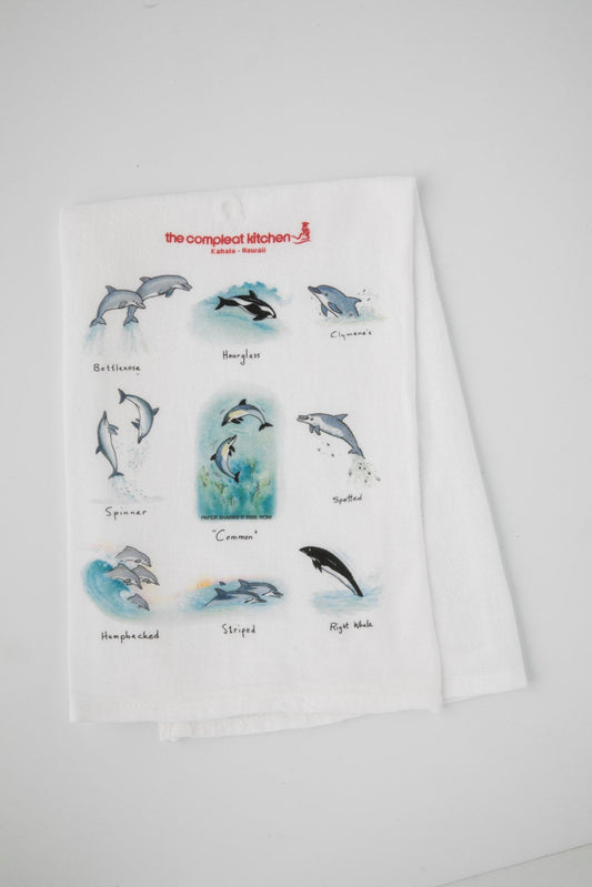 The Compleat Kitchen Original Flour Sack Kitchen Towels - Dolphins