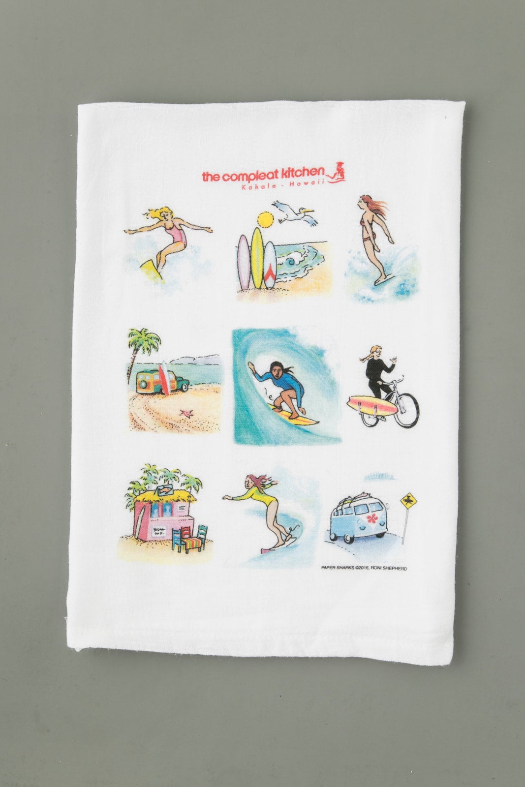 The Compleat Kitchen Original Flour Sack Kitchen Towels - Surfer