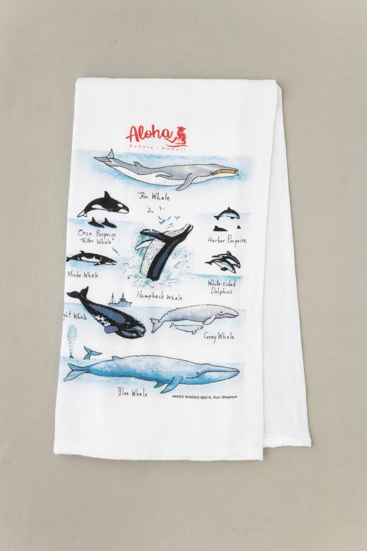 The Compleat Kitchen Original Flour Sack Kitchen Towels - Whales