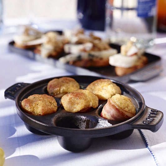 Staub Cast Iron 5.5" Six Cavity Escargot Dish - Black Matte (RAINCHECK)