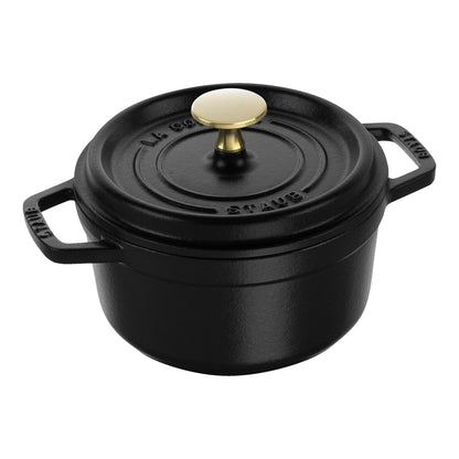 Staub Cast Iron 1.25 Qt. Cocotte - Black Matte