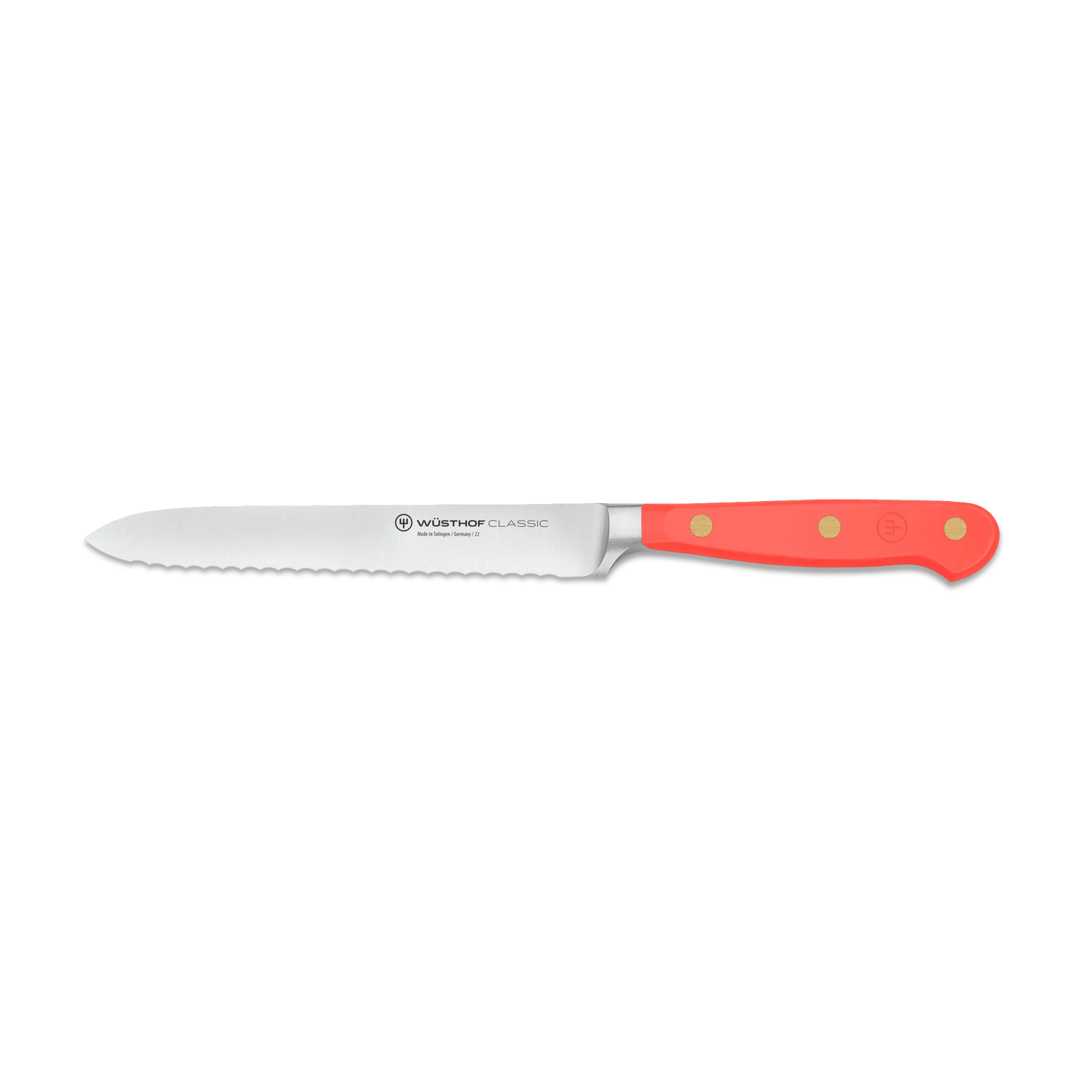 Wusthof Classic Color 5" Serrated Utility Knife - 6 Colors