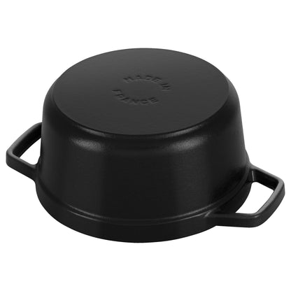 Staub Cast Iron 1.25 Qt. Cocotte - Black Matte