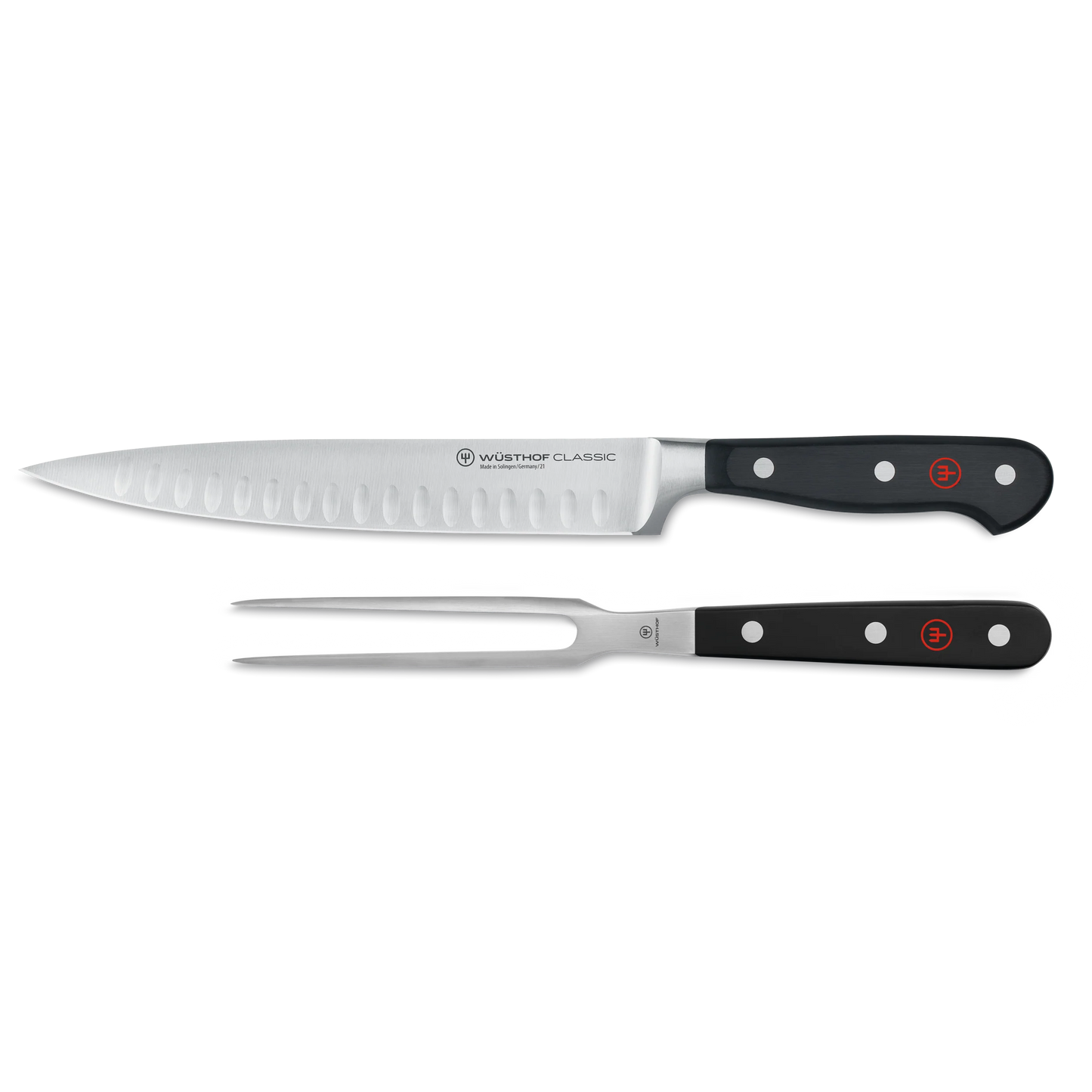 Wusthof Classic 2-Piece Hollow Edge Carving Set (RAINCHECK)