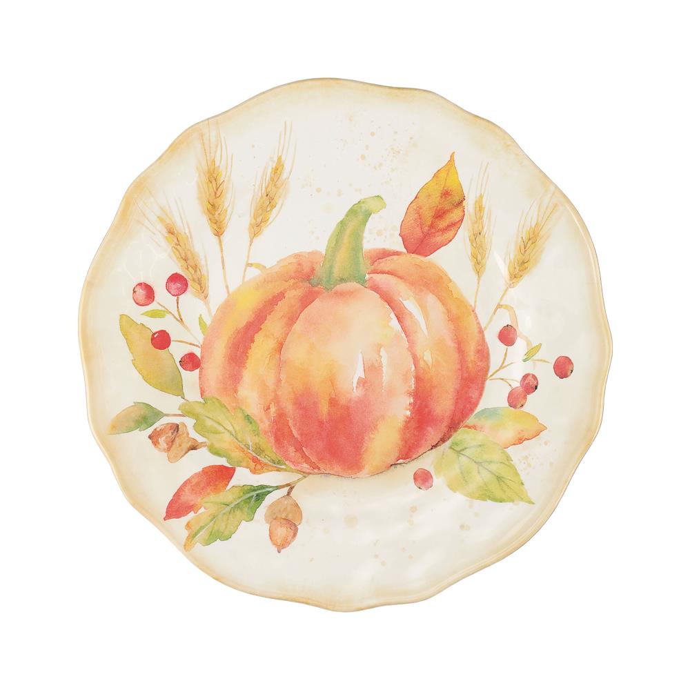 Harvest Pumpkin Melamine 8.75" Plate