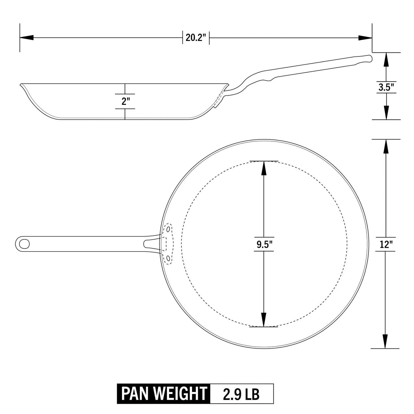 Eater x Heritage Steel 12" Fry Pan