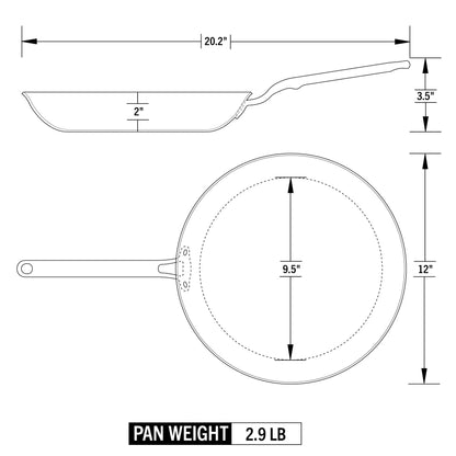 Eater x Heritage Steel 12" Fry Pan