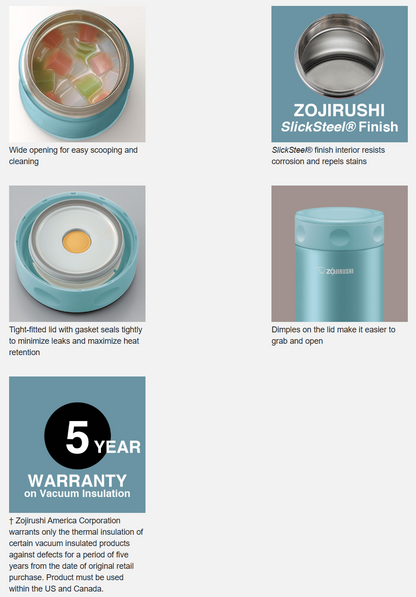 Zojirushi Stainless Steel Food Jar 25 oz. (2 colors)