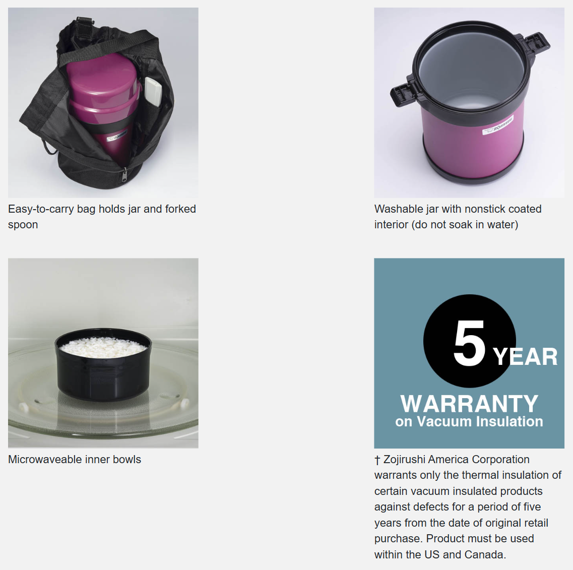 Zojirushi Mr. Bento® Stainless Lunch Jar - 4 layers