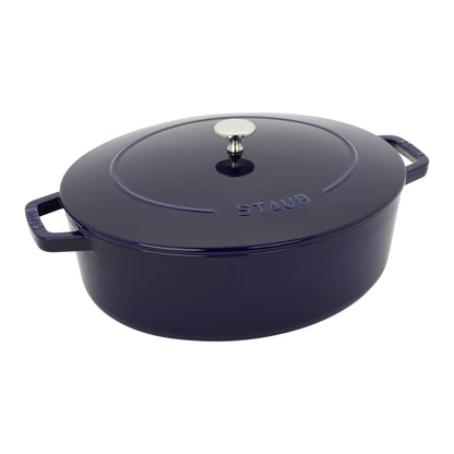 Staub Cast Iron 6.25 Qt. Wide Oval Dutch Oven (3 colors)