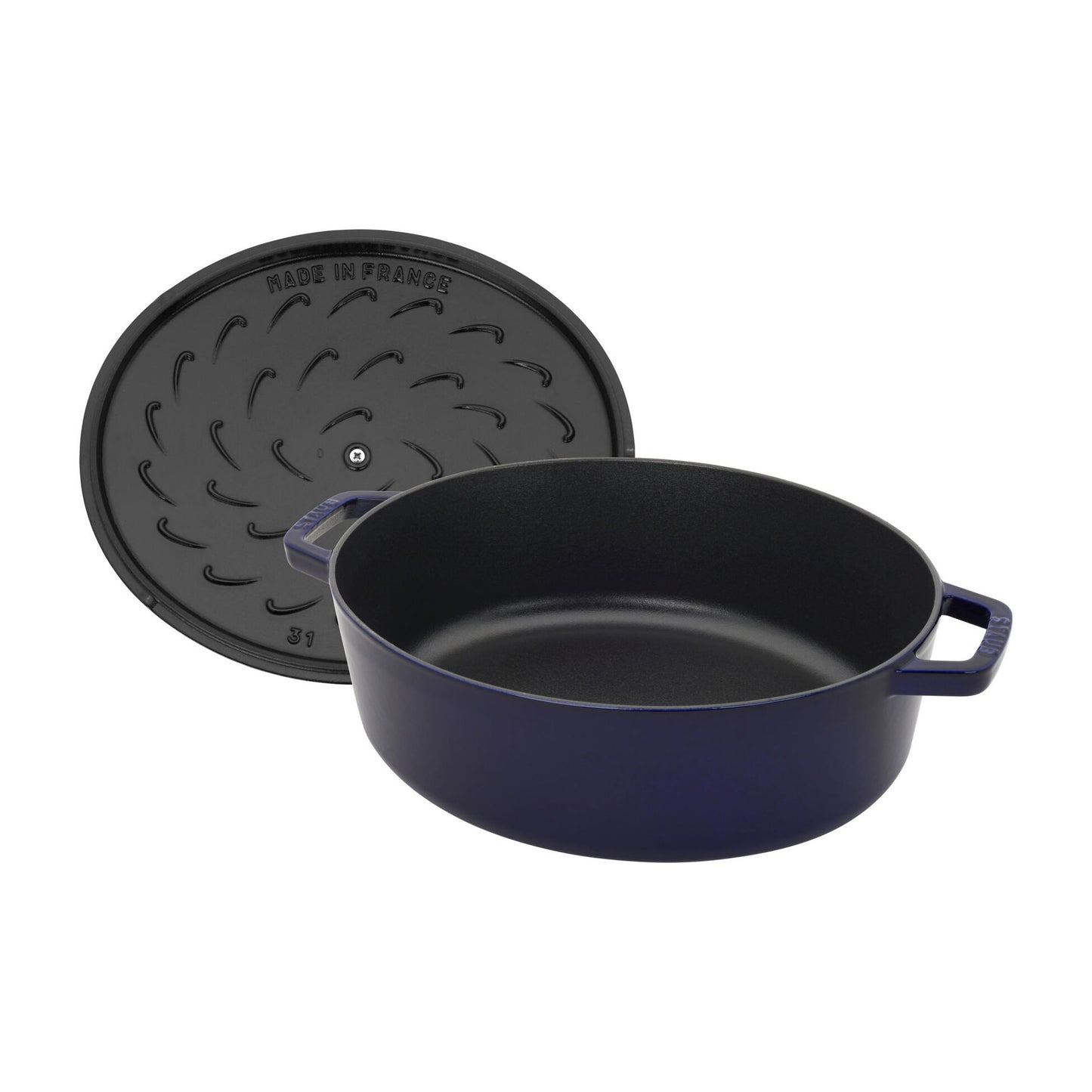 Staub Cast Iron 6.25 Qt. Wide Oval Dutch Oven (3 colors)
