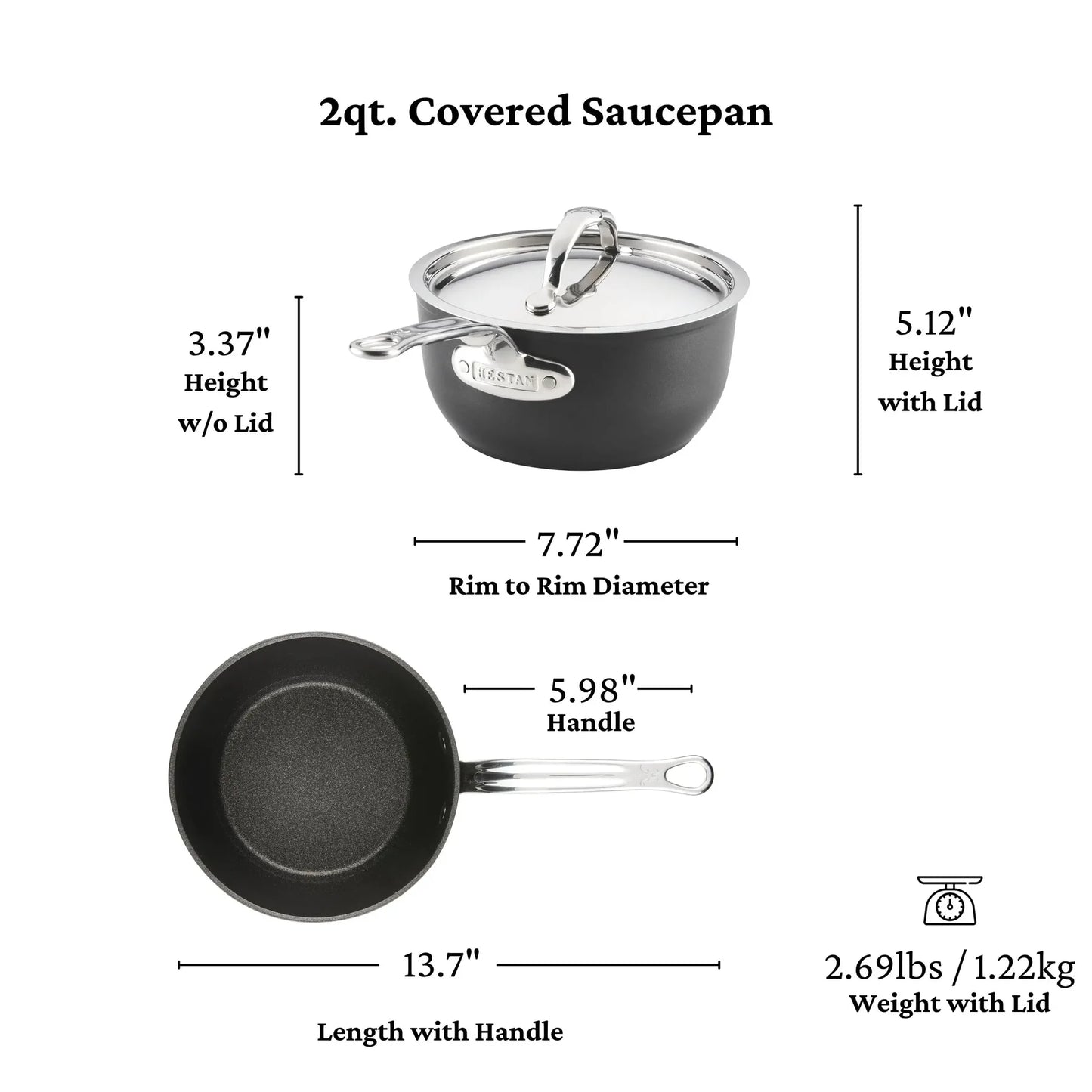 Hestan TITUM Fusion Nonstick Sauce Pan (2-Quart)