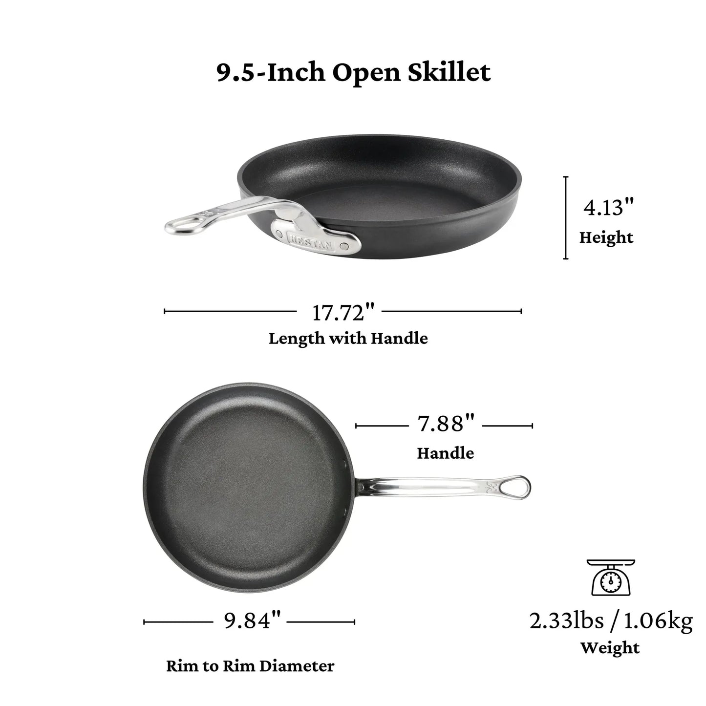 Hestan TITUM Fusion Nonstick Frying Pan Skillet (9.5-inch)