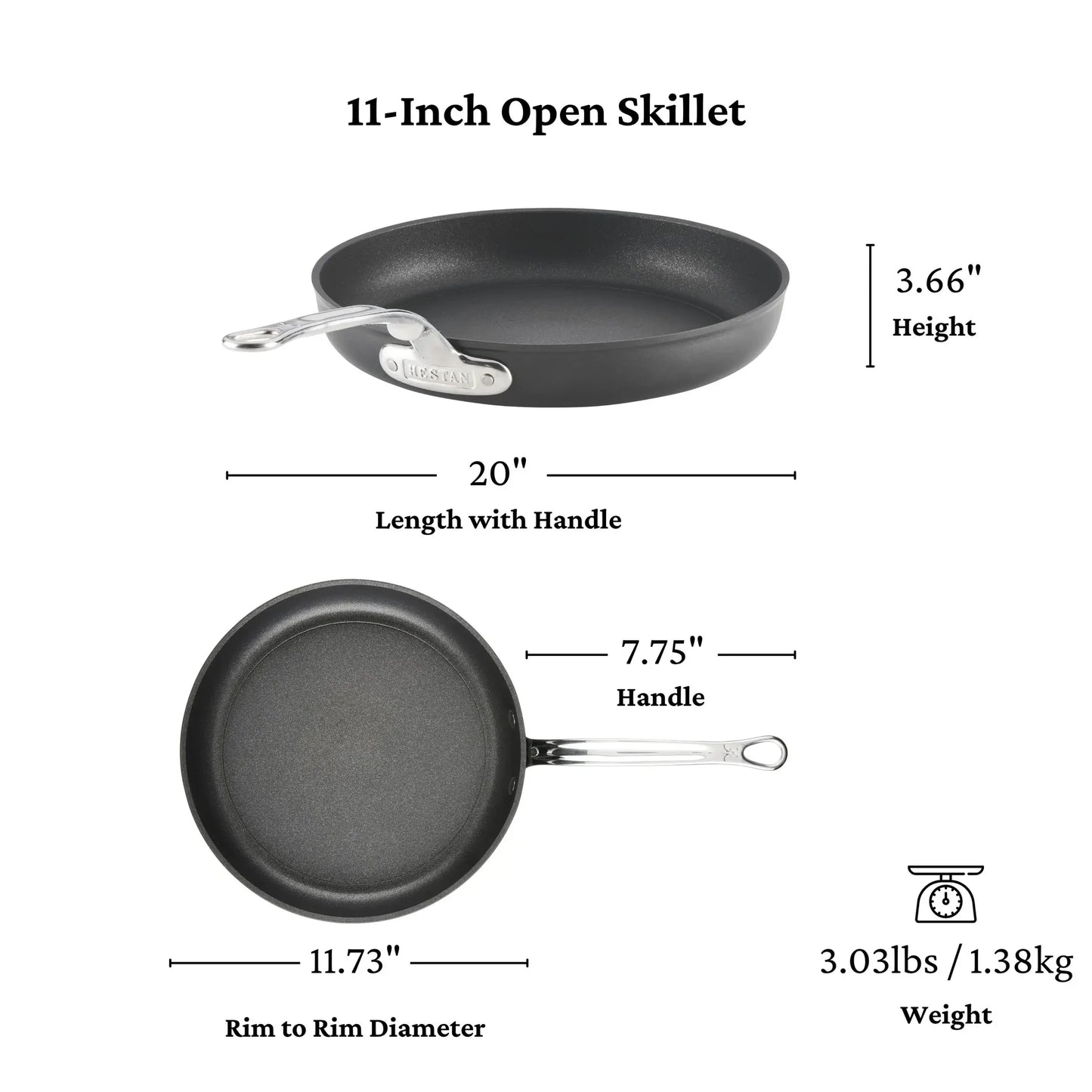 Hestan TITUM Fusion Nonstick Frying Pan Skillet (11-inch)