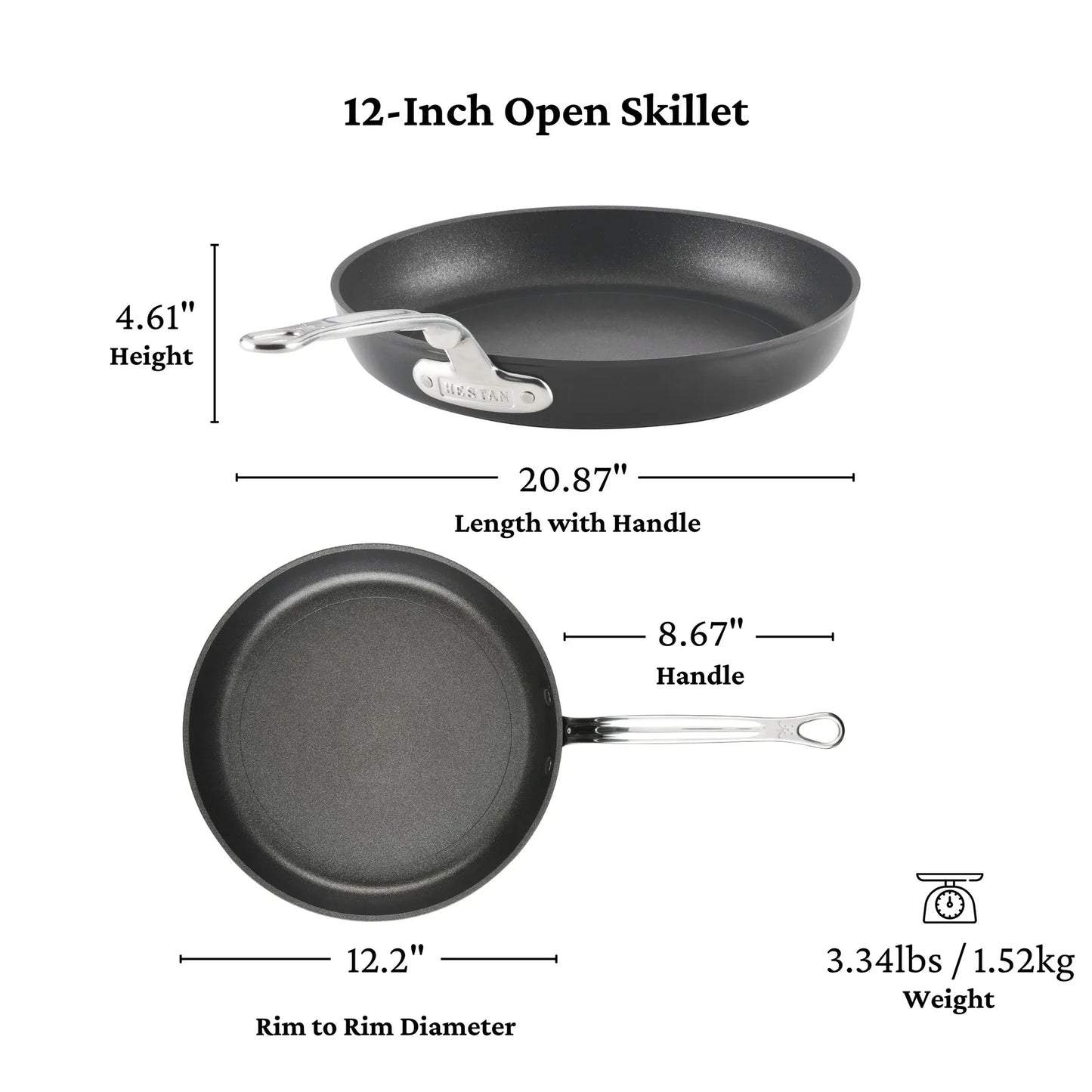 Hestan TITUM Fusion Nonstick Frying Pan Skillet (12-inch)