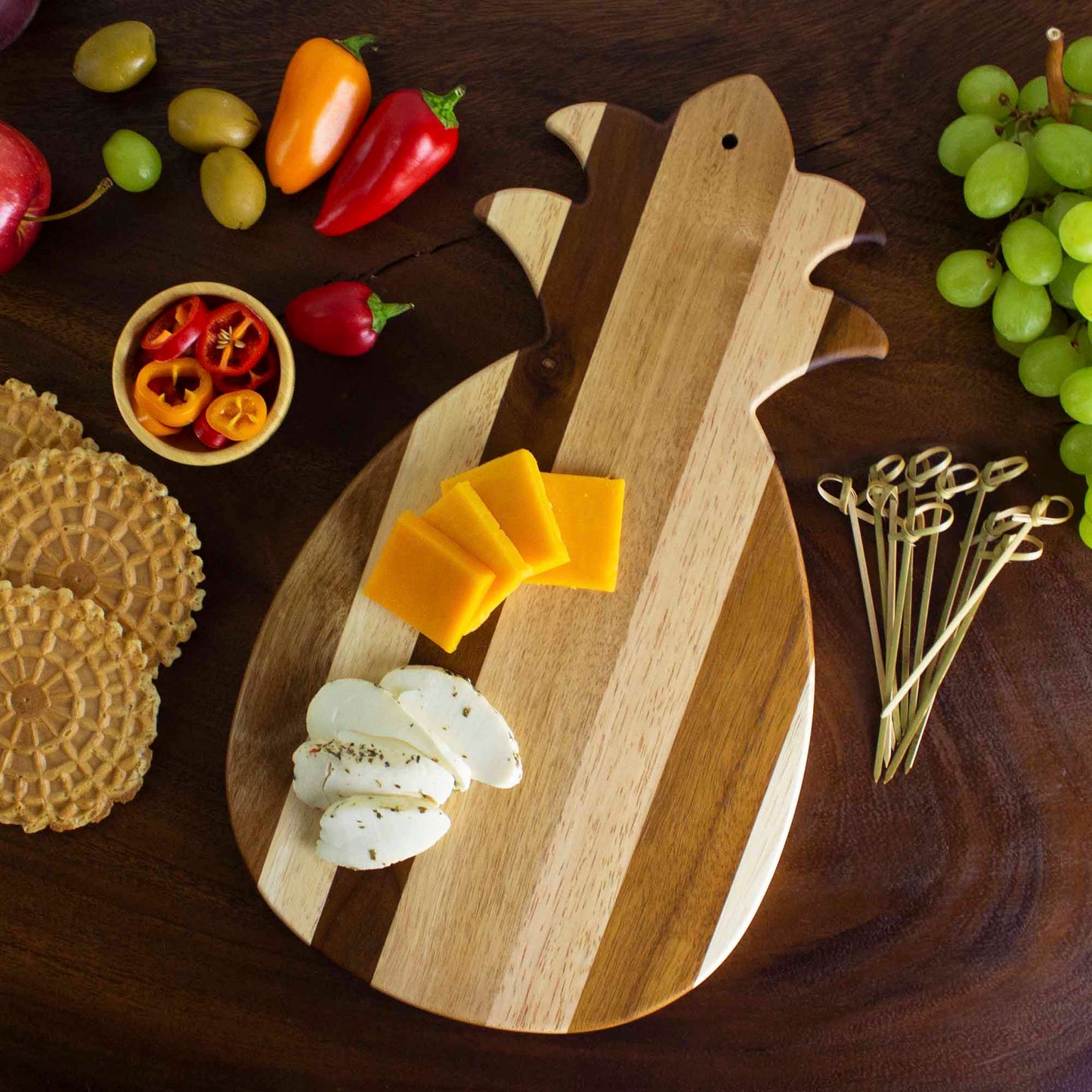 Rock & Branch® Shiplap Series Pineapple Shaped Cutting Board
