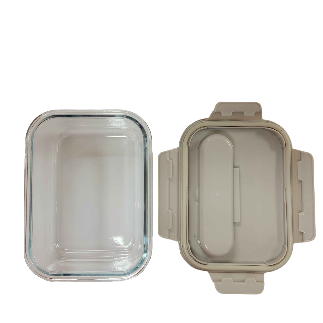 2-in-1 Phone Stand Glass Lunch Container & Utensils (2 colors)