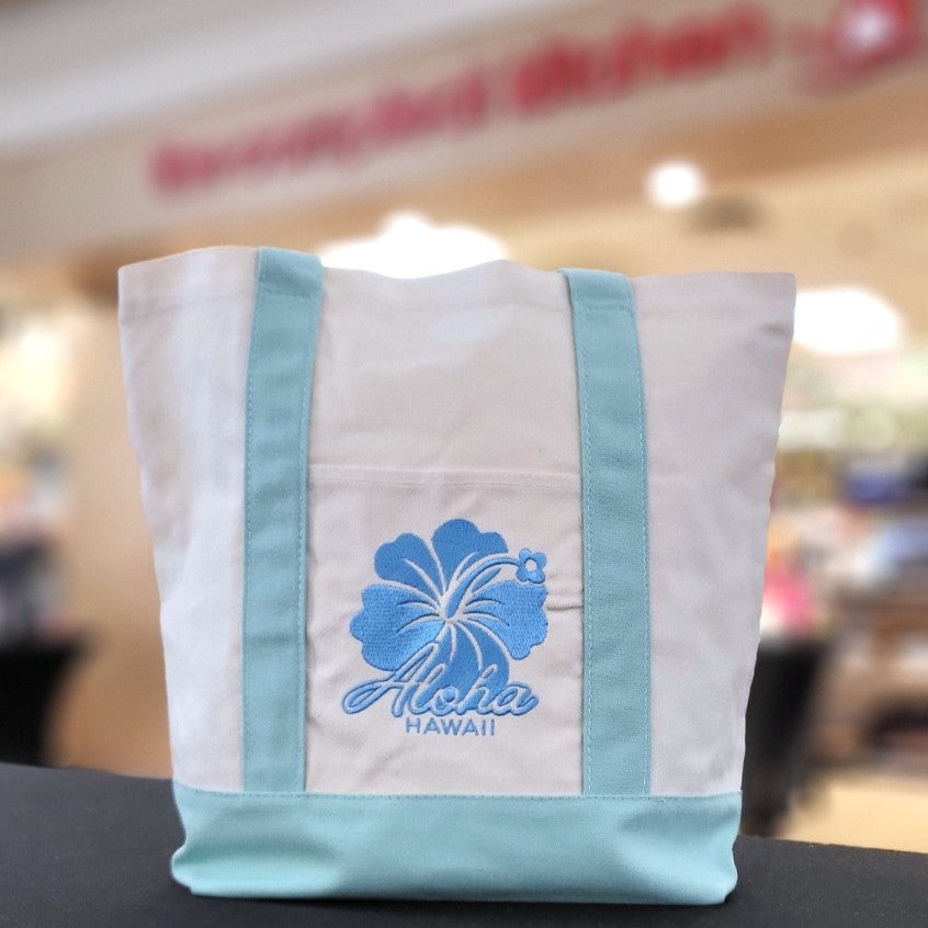 Canvas Tote Bag Medium - Hibiscus (6 colors)