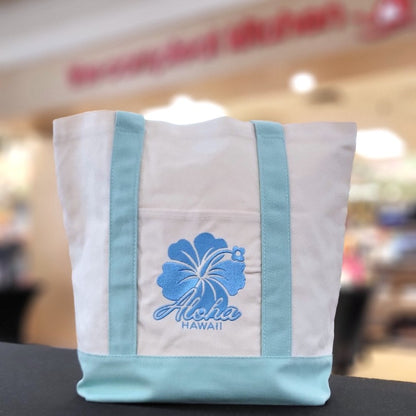 Canvas Tote Bag Medium - Hibiscus (6 colors)