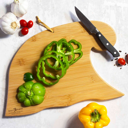 Fish Kiss™ Hawaiian Islands Bamboo Cutting Board