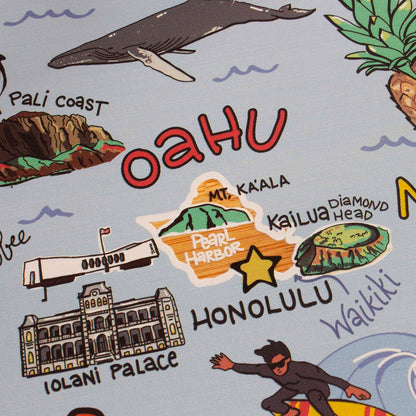 Fish Kiss™ Hawaiian Islands Bamboo Cutting Board