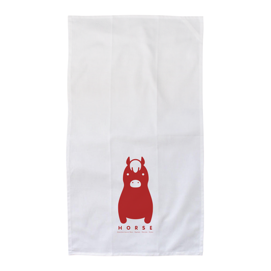Flour Sack Kitchen Towel - Zodiac Horse (Made in Hawai'i)