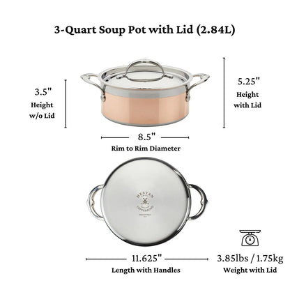 Hestan CopperBond Induction Soup Pot (3-Quart)