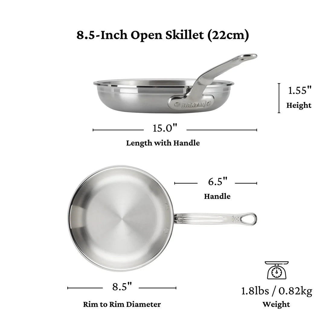 Hestan ProBond Stainless Steel Clad 8.5" Frying Pan Skillet